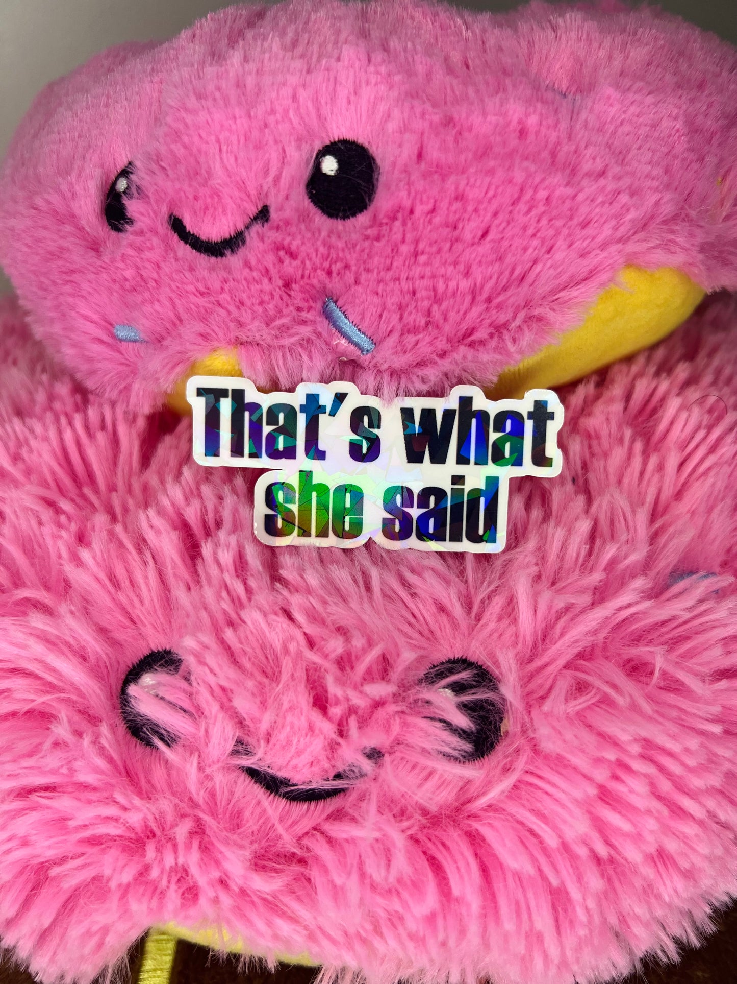 That's what she said. The Office, Michael Scott quote.