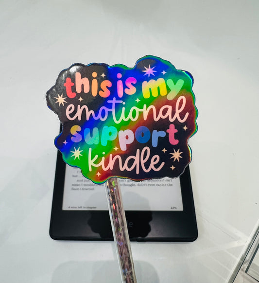 Emotional Support Kindle Sticker