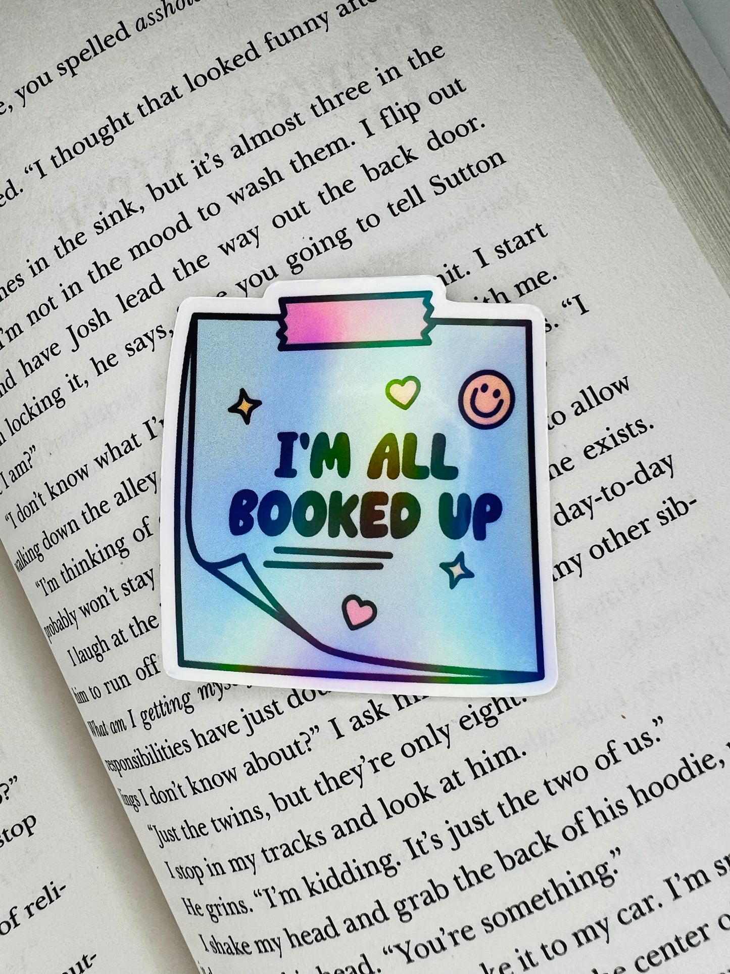 All Booked Up - Blue Post-It