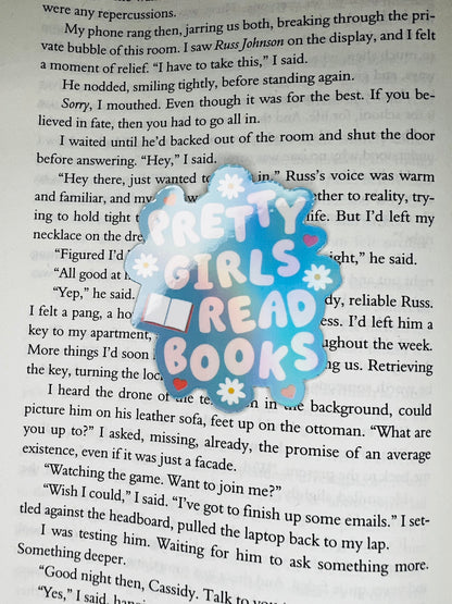 Pretty Girls Read Books Sticker